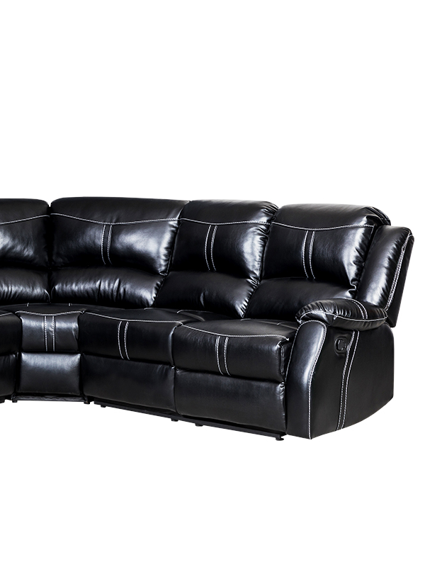 Lorraine Bel-Aire Ebony Left Facing Reclining Sectional right side